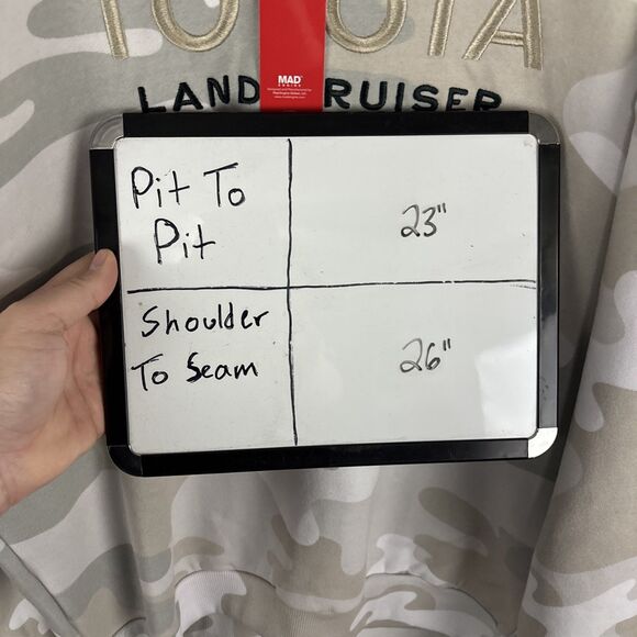 Official Toyota Land Cruiser Camo Crewneck Sweatshirt TIKTOK Viral Sz Medium NWT - Picture 6 of 6